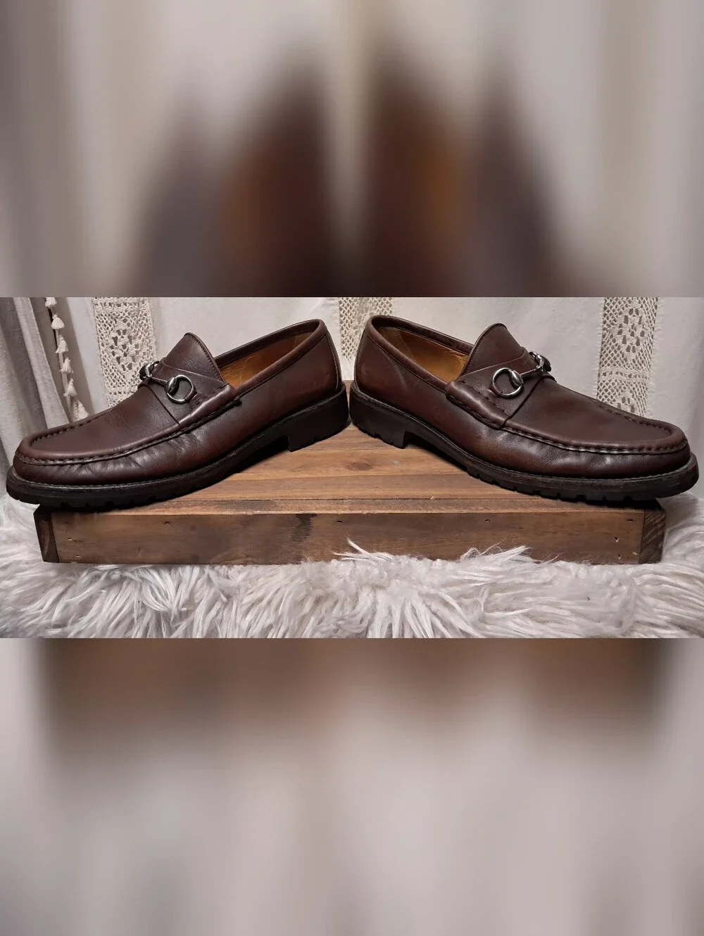 Vintage Gucci Men's Horsebit 1953 Leather Loafers Size 10.5 UK Or 11.5 US